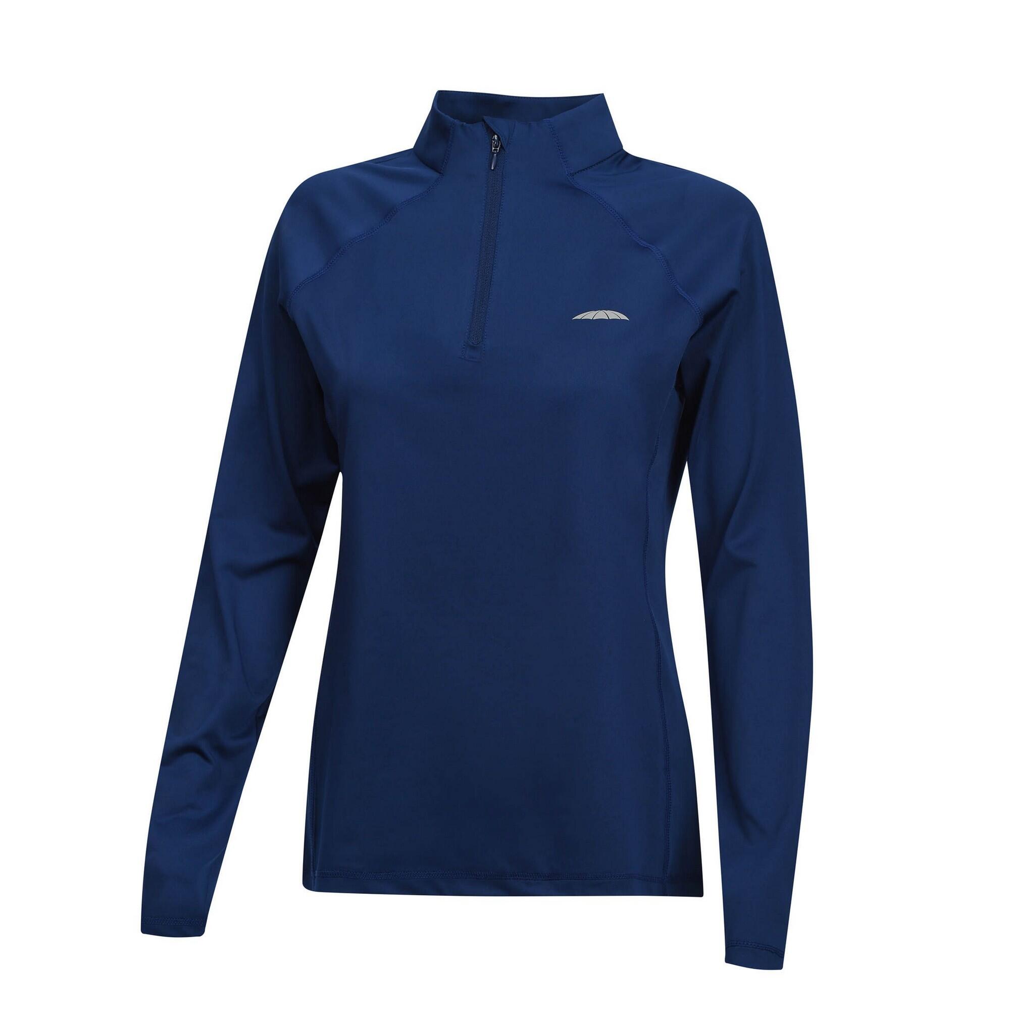 Womens/Ladies Prime LongSleeved Base Layer Top (Navy) 1/3