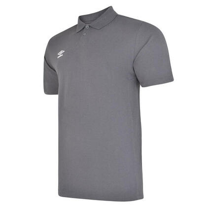 Essential" Poloshirt für Jungen Kohlen-Schwarz/Weiß