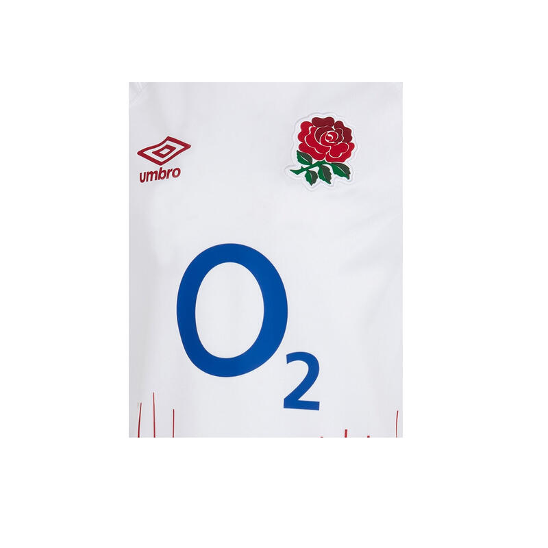 England Rugby "2223 Pro" Heimtrikot für Herren Weiß/Rot/Blau
