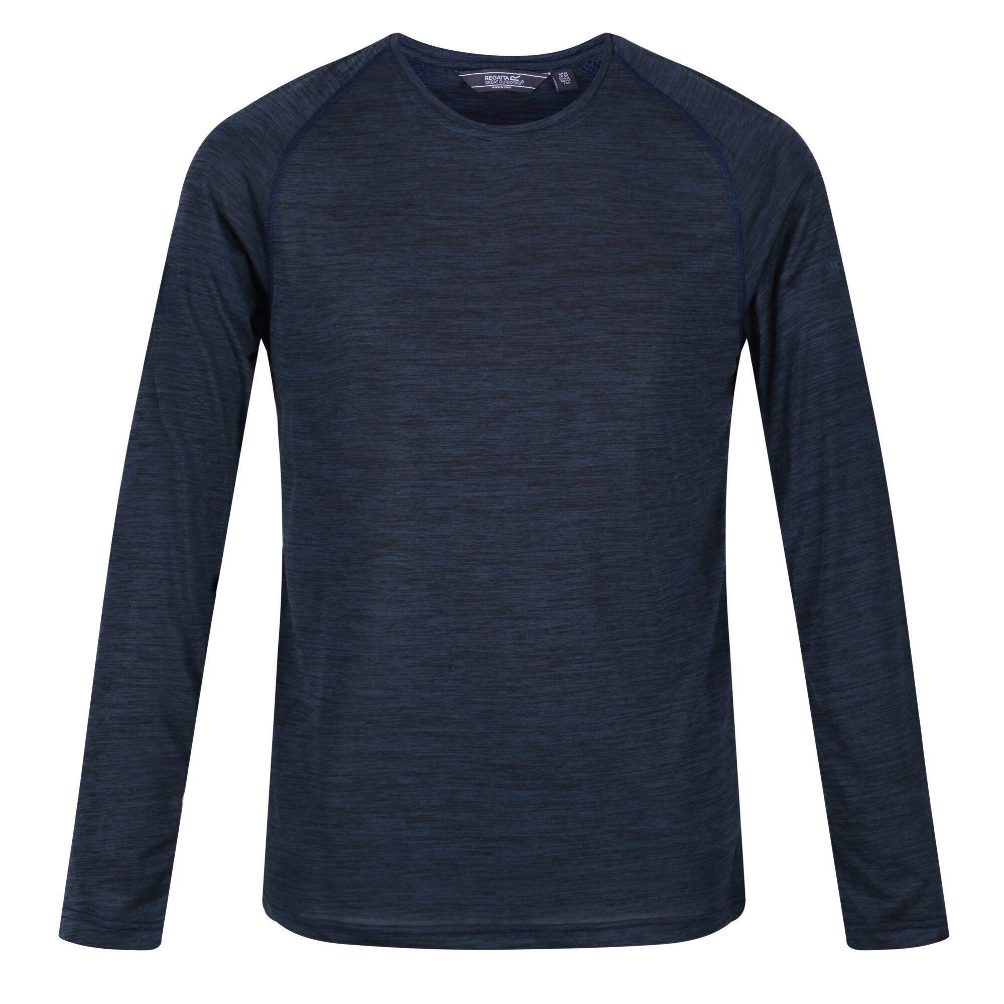 Mens Burlow Marl LongSleeved TShirt (Moonlight Denim Marl) 1/5