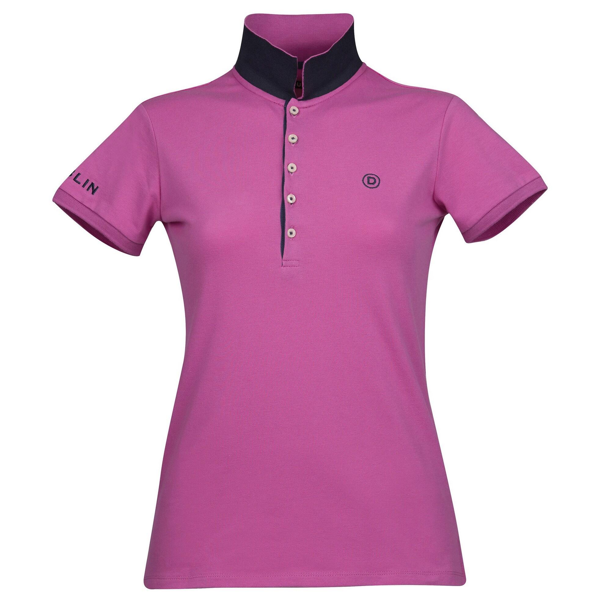 Womens/Ladies Lily Capped Sleeved Polo Shirt (Red Violet) 1/4