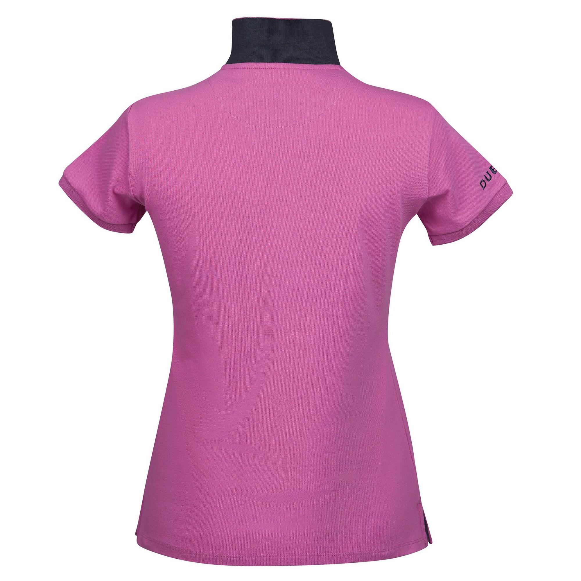 Womens/Ladies Lily Capped Sleeved Polo Shirt (Red Violet) 2/4