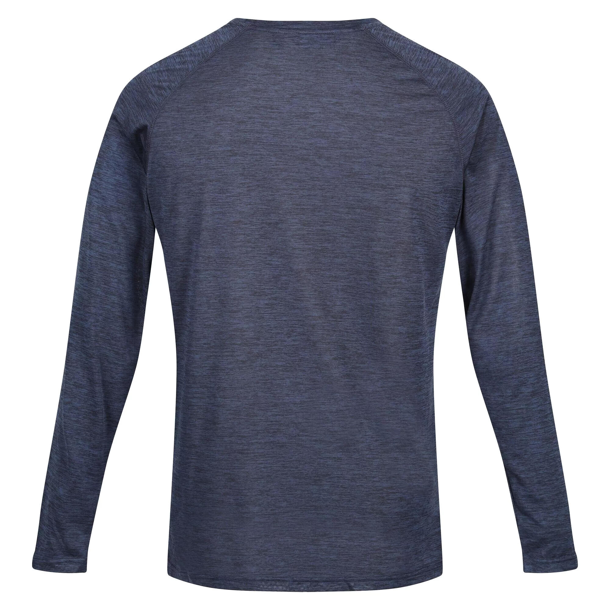 Mens Burlow Marl LongSleeved TShirt (Admiral Blue) 2/4