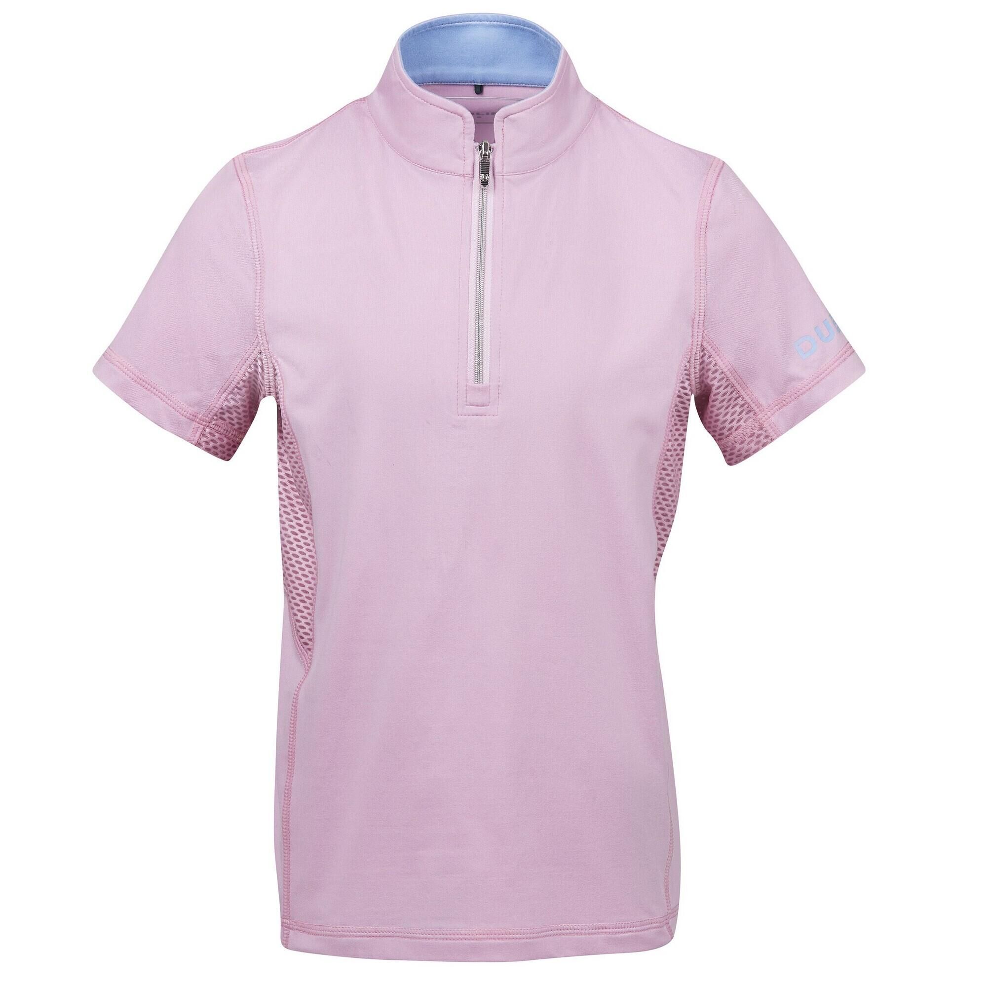 DUBLIN Childrens/Kids Kylee II ShortSleeved Riding Top (Orchid Pink)