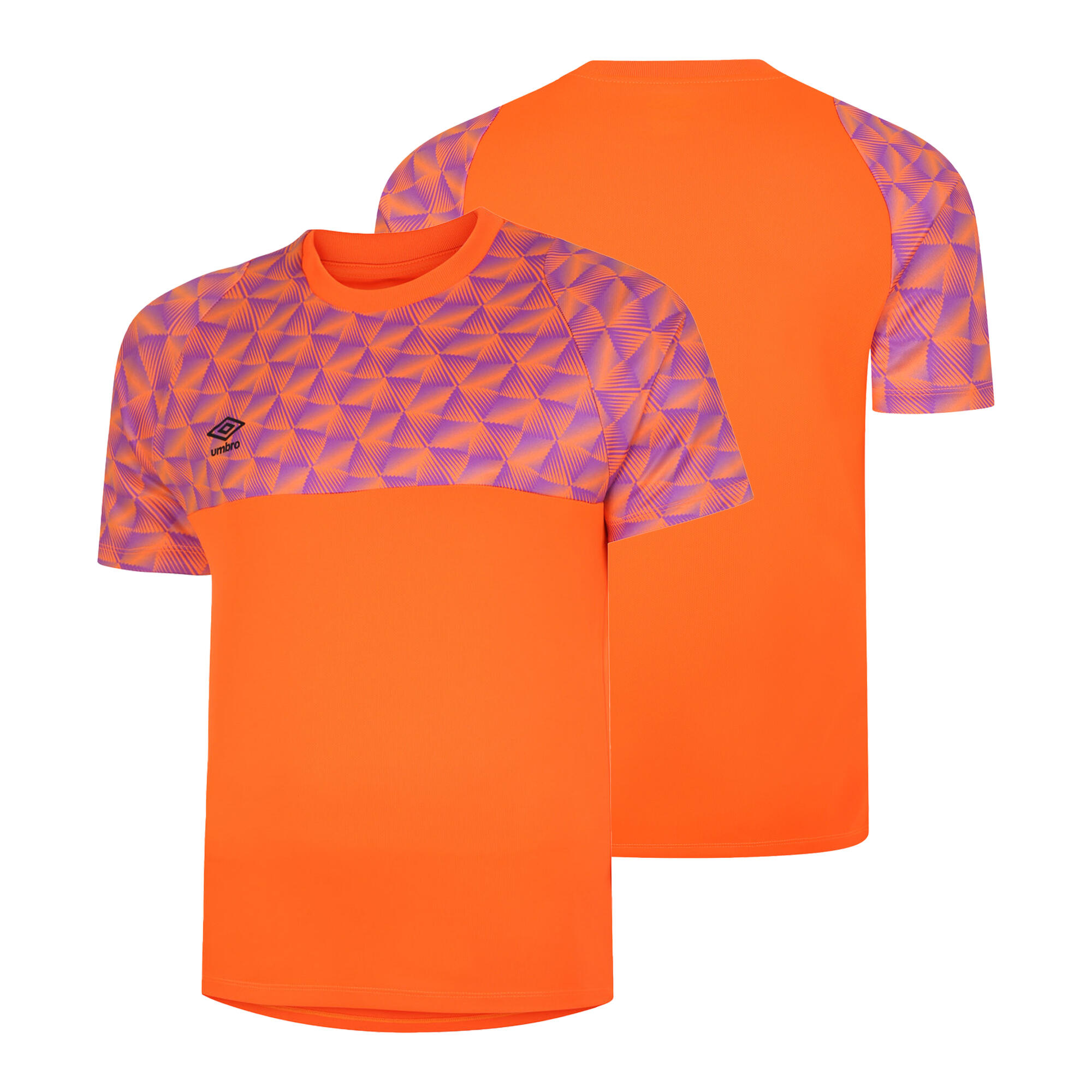 Maillot De Gardien De But Manches Courtes FLUX Enfant (Orange Vif / Rose 3/3