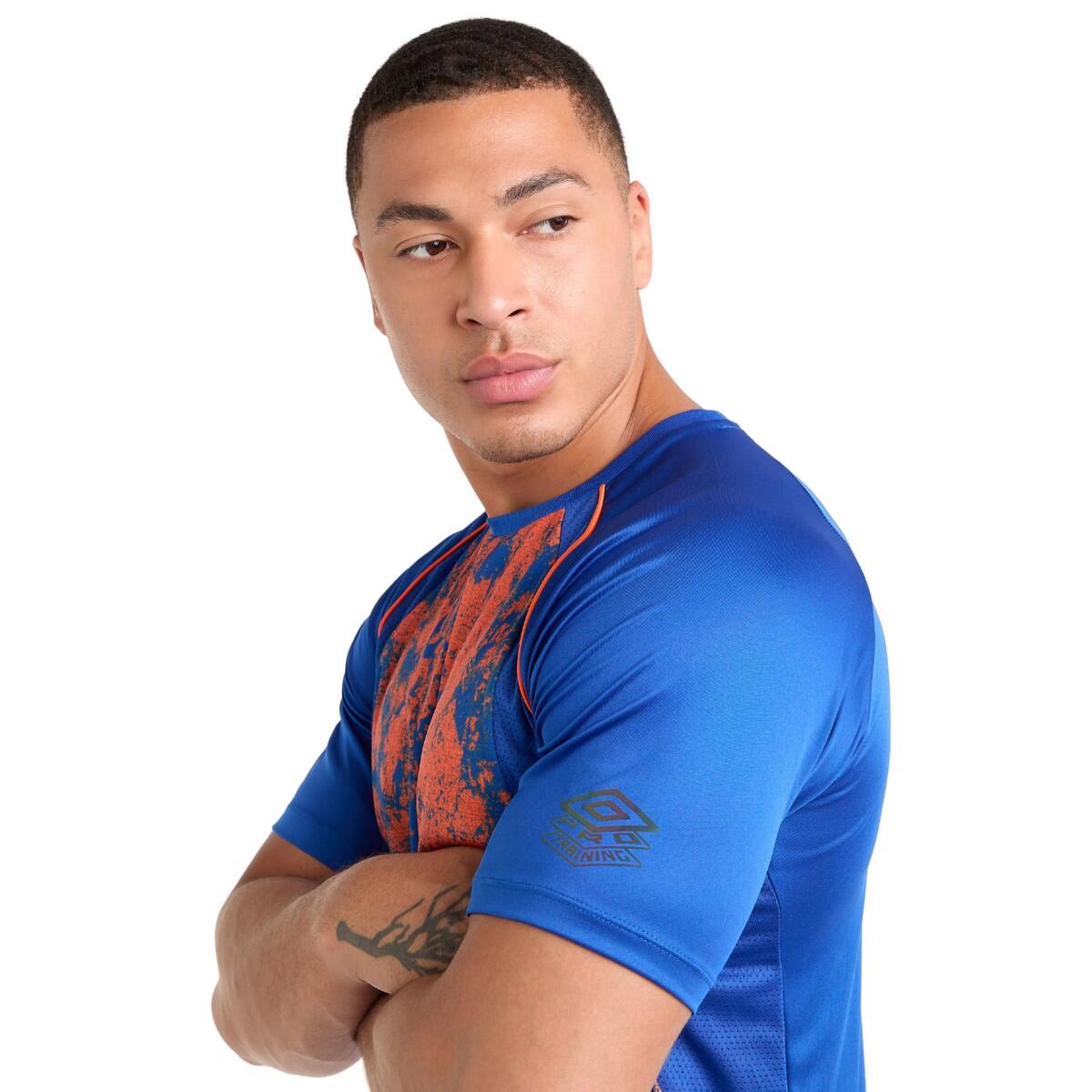 Maillot PRO ELITE Homme (Bleu Foncé / Orange) 4/4