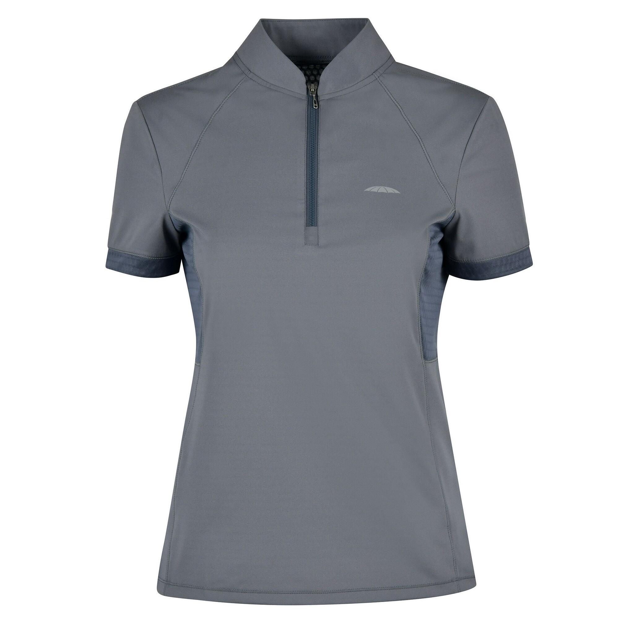 Womens/Ladies Eden ShortSleeved Technical Top (Pewter) 1/4