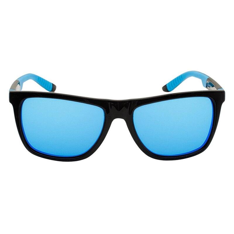Óculos de sol unissexo adulto Ajon Preto brilhante/azul Malibu