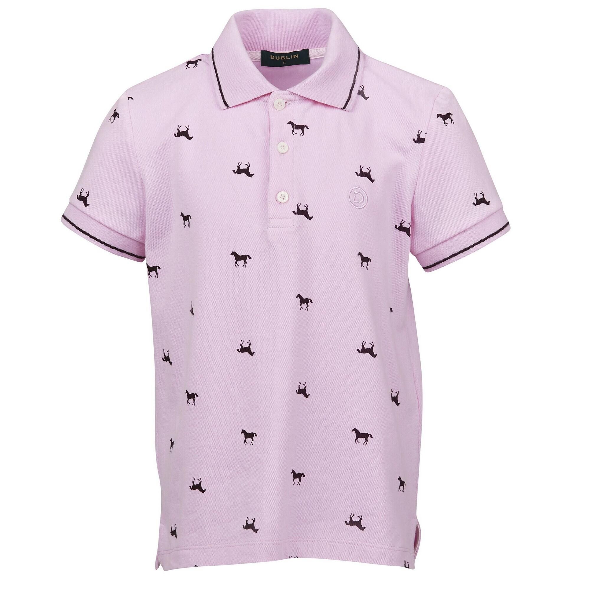 DUBLIN Childrens/Kids Elyse ShortSleeved Polo Shirt (Orchid Pink)