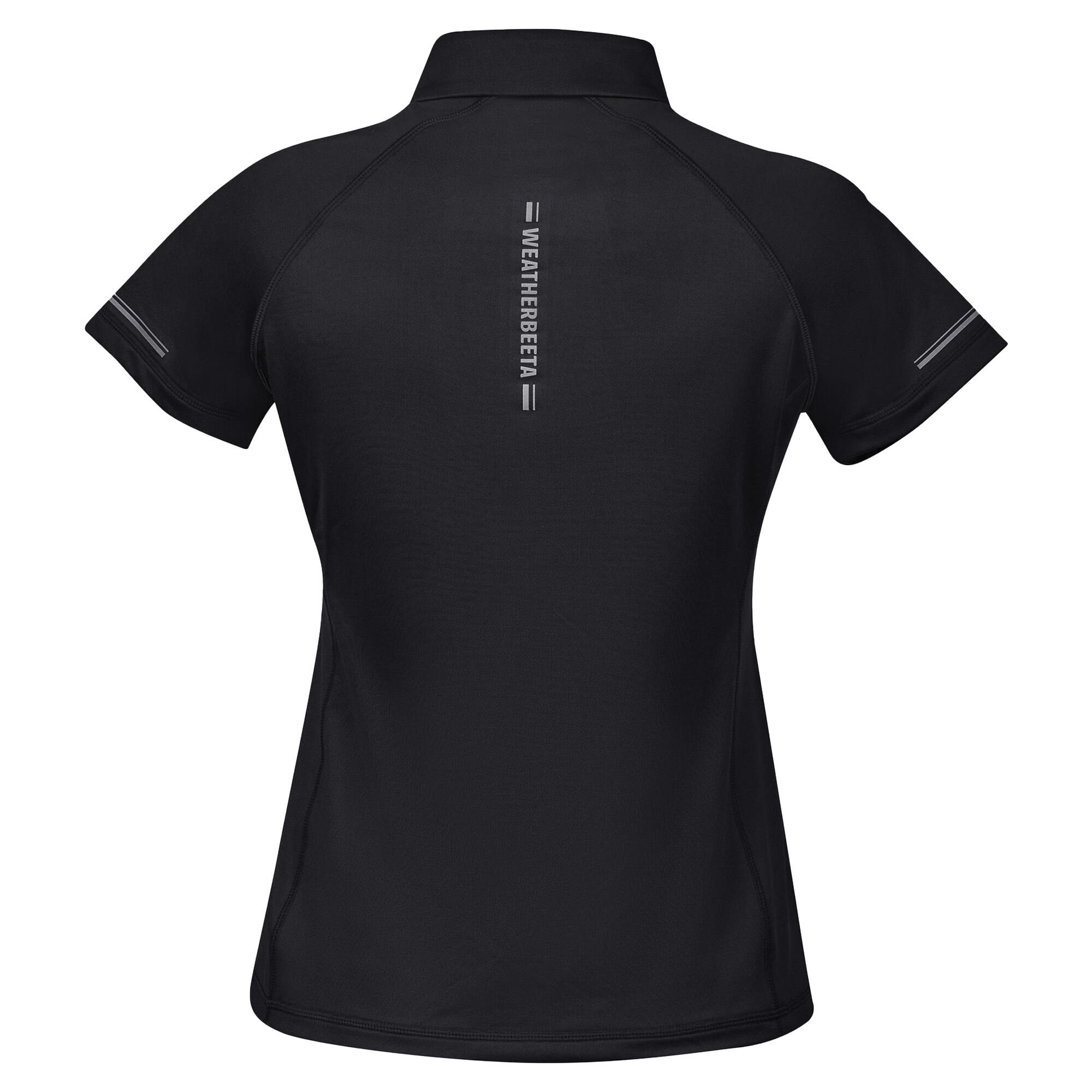 Womens/Ladies Victoria Premium ShortSleeved Base Layer Top (Black) 2/3
