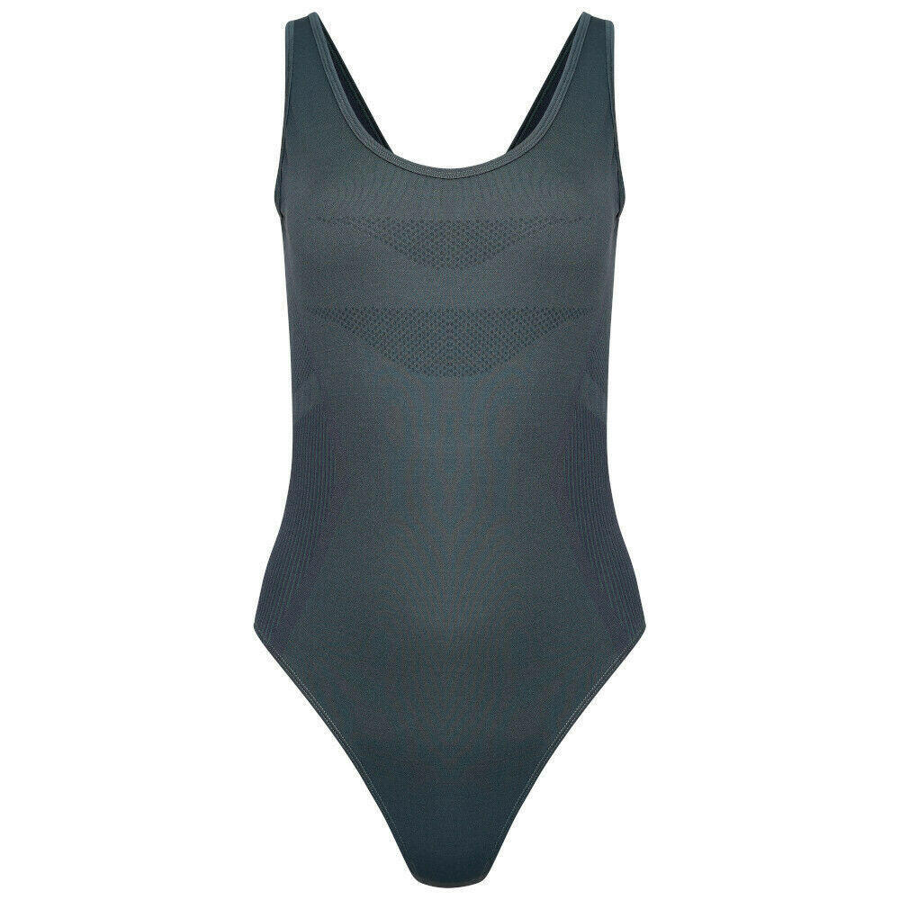 DARE 2B Womens/Ladies Don´t Sweat It Recycled One Piece Swimsuit (Orion Grey)