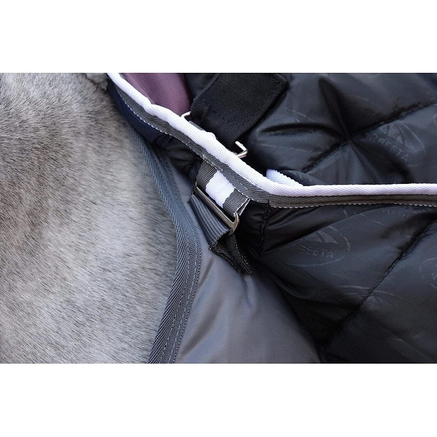 Comfitec Plus Dynamic II Horse Stable Rug (Maroon/Grey/White) 3/4