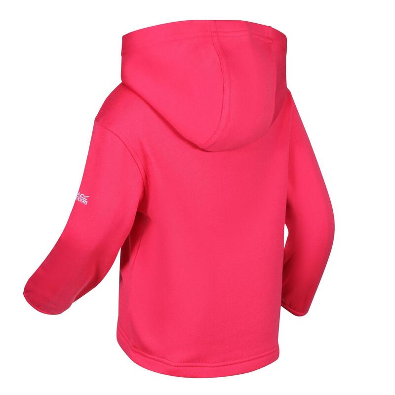 Hoodie Porquinha Peppa Colocar por Cima da Cabeça Criança Rubor Brilhante