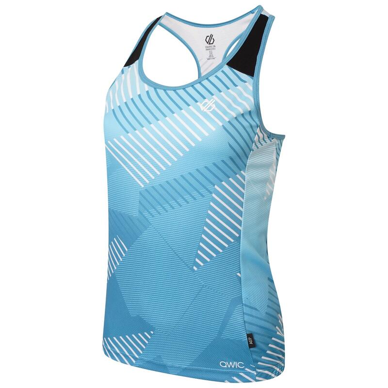 Mulheres/Ladias AEP Prompt Empowered Print Lightweight Vest Sports Azul Capri