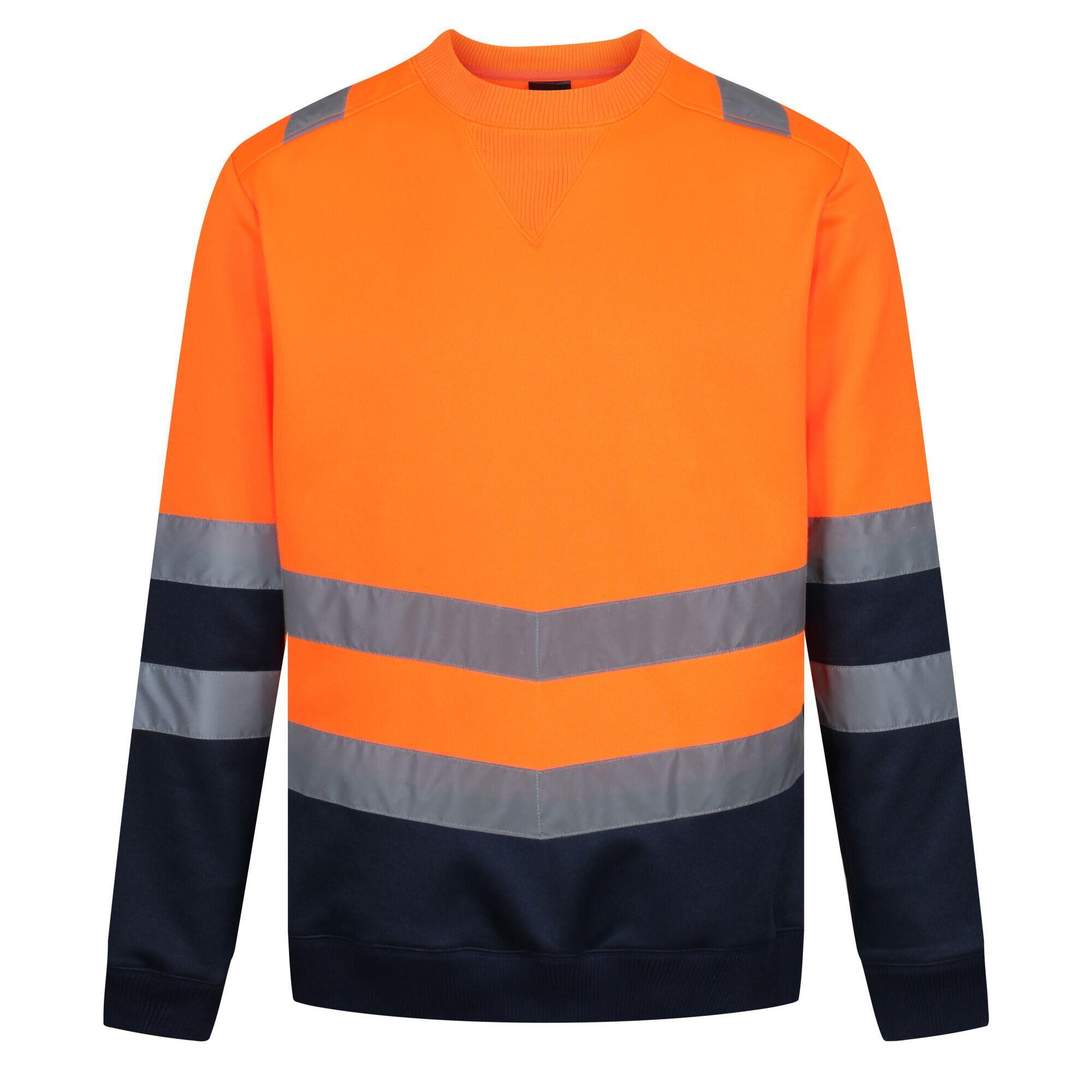 REGATTA Mens Pro HighVis Sweatshirt (Neon Orange)