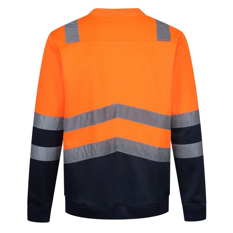 "Pro" Sweatshirt, hohe Sichtbarkeit für Herren Neon-Orange