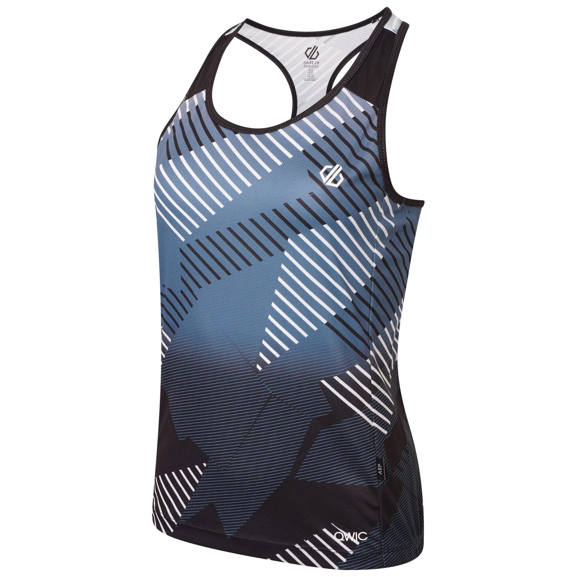 Womens/Ladies AEP Prompt Empowered Print Lightweight Vest Sports (Black) 3/5