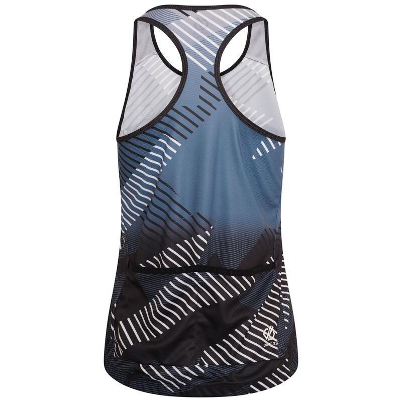 Dames AEP Prompt Empowered Print Lichtgewicht Vest Sport (Zwart)