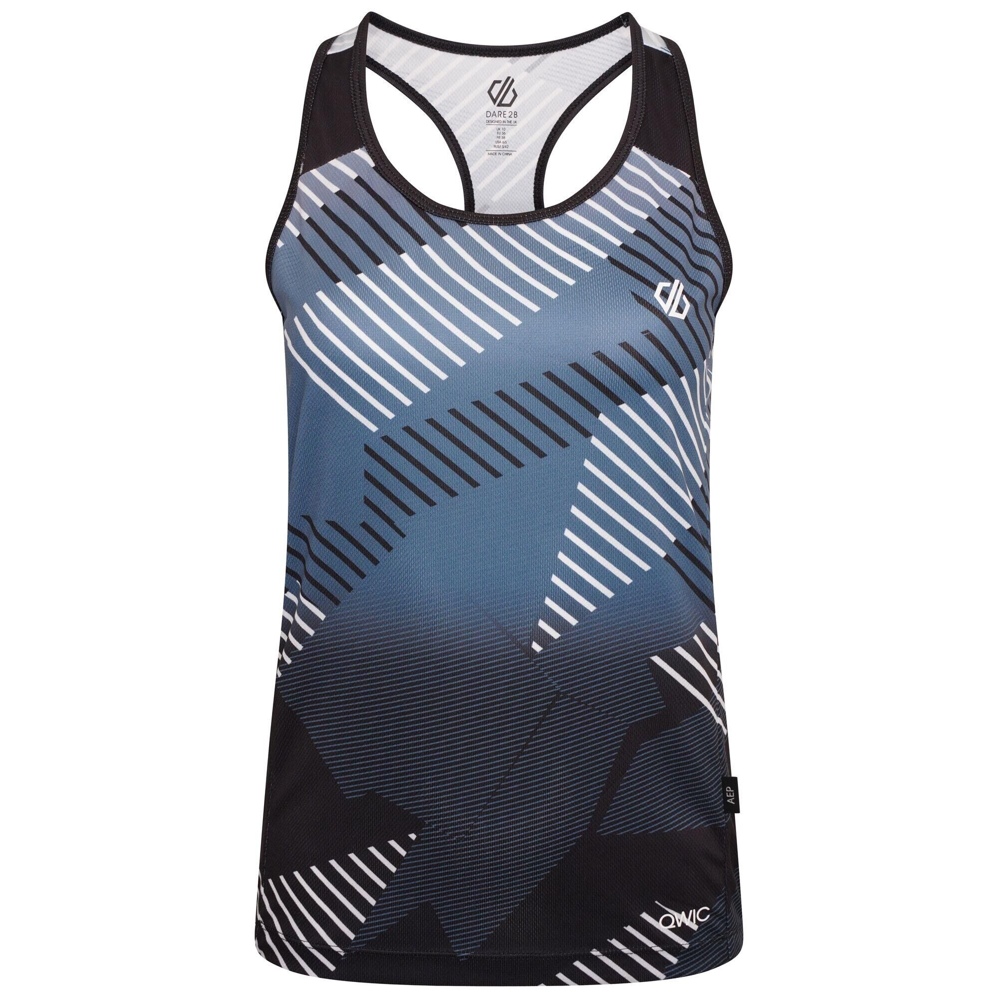 DARE 2B Womens/Ladies AEP Prompt Empowered Print Lightweight Vest Sports (Black)