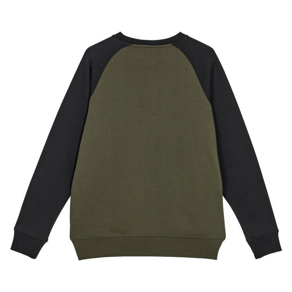 Mens Core Raglan Sweatshirt (Forest Night/Black) 2/3