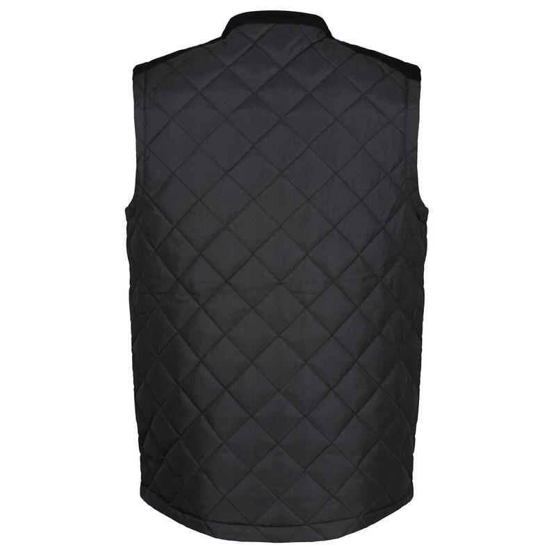 Heren Moreton gewatteerde bodywarmer (Zwart)