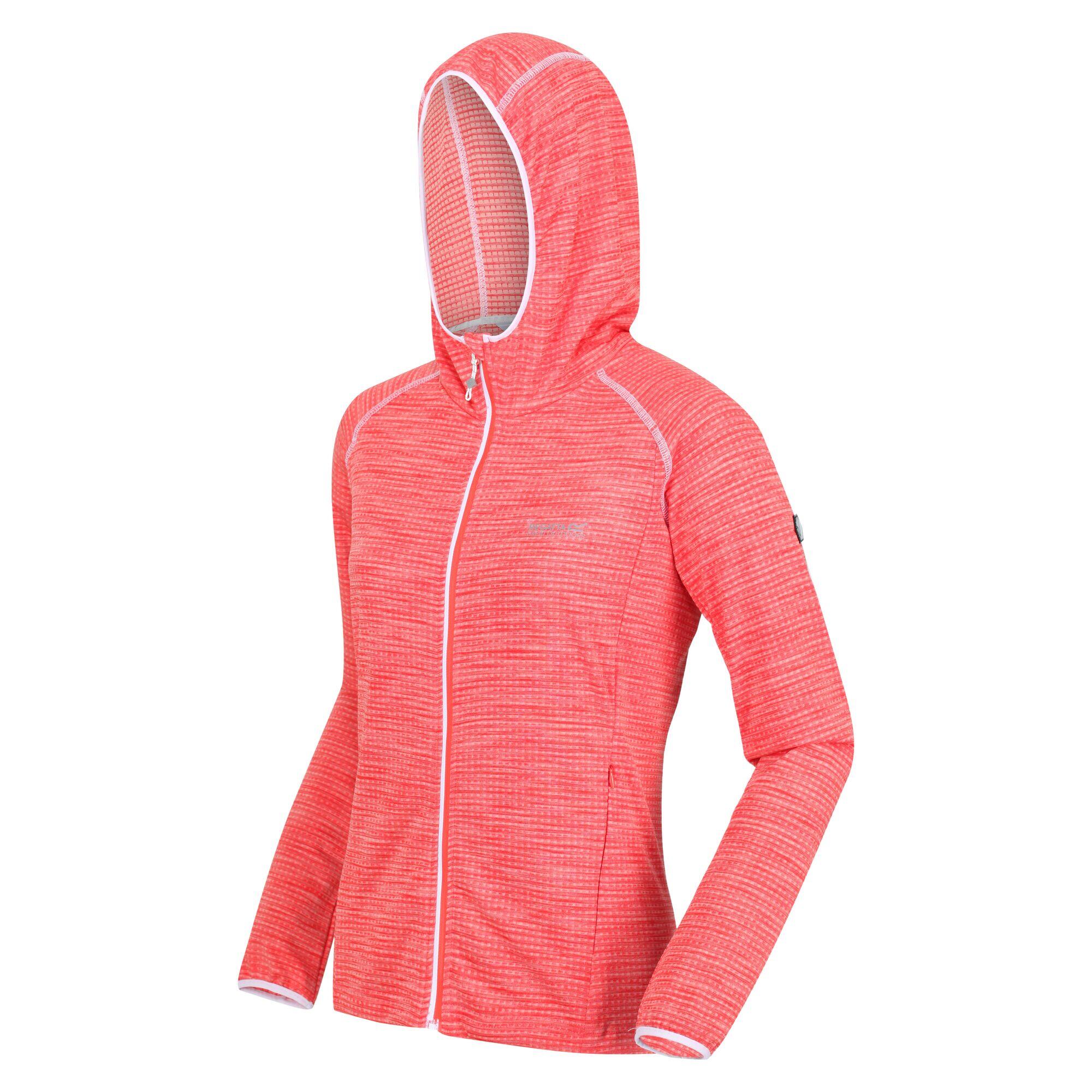 Womens/Ladies Yonder Full Zip Hoodie (Neon Peach) 4/5