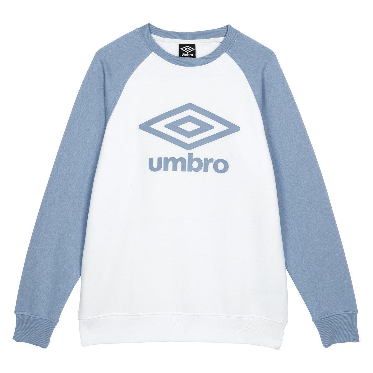 UMBRO Mens Core Raglan Sweatshirt (White/Allure)