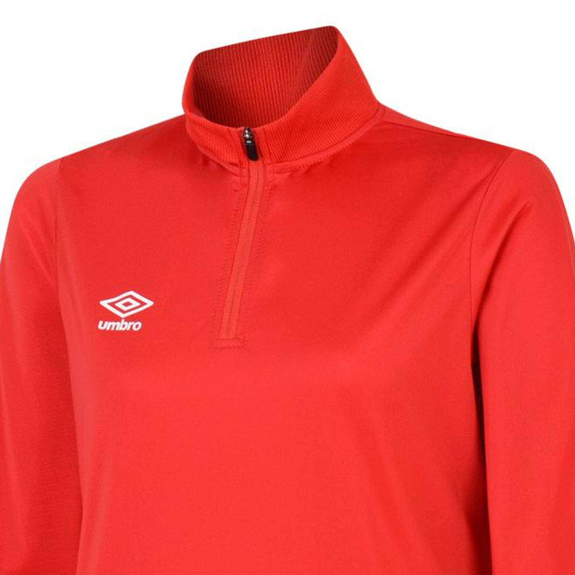 Felpa Mezza Cerniera Donna Umbro Club Essential Vermiglio 5/5
