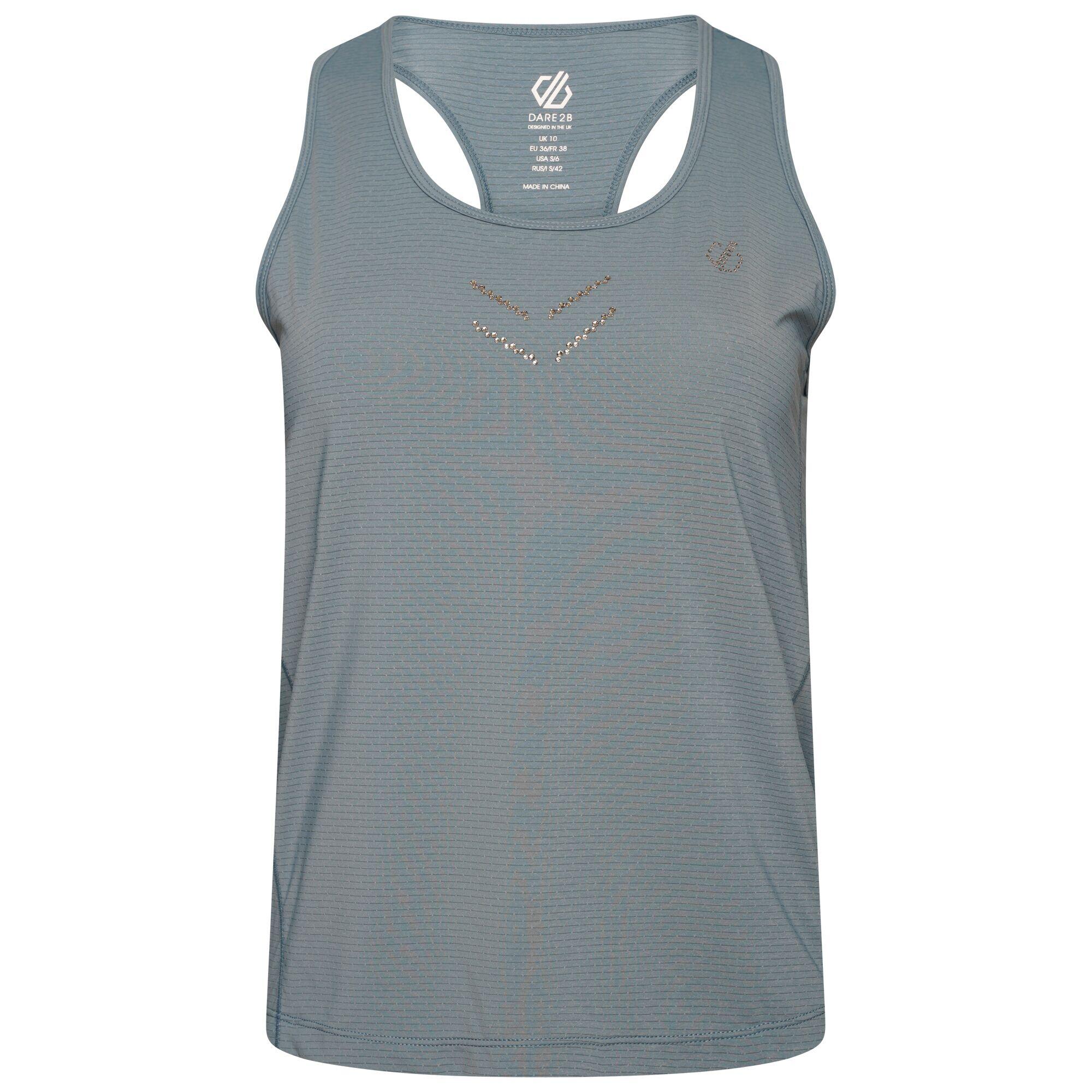 Womens/Ladies Crystallize Active Vest (Bluestone) 1/5