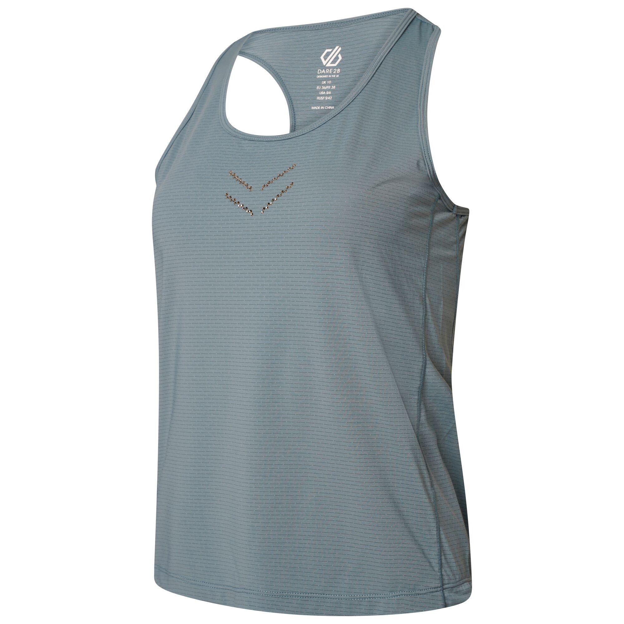 Womens/Ladies Crystallize Active Vest (Bluestone) 3/5