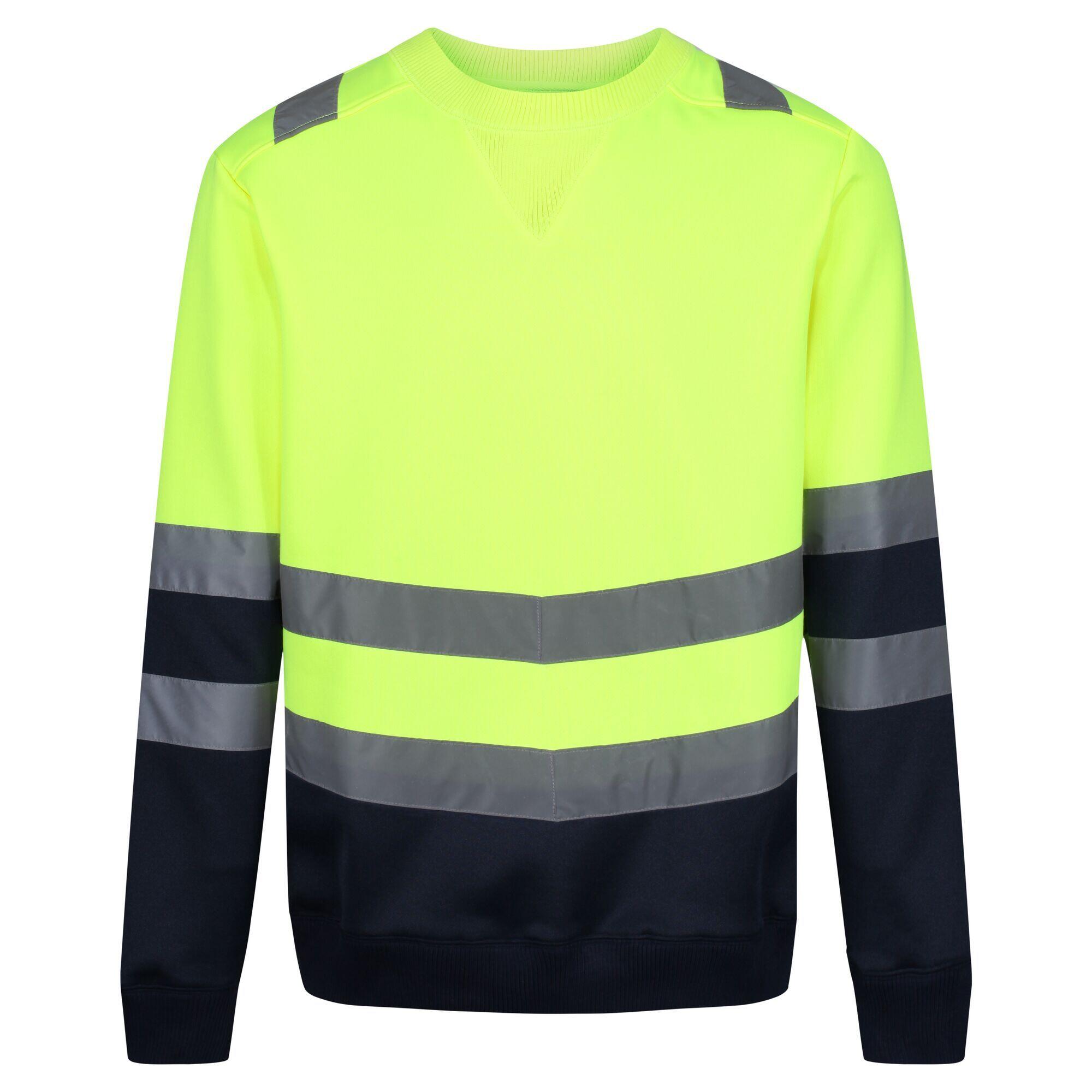 REGATTA Mens Pro HighVis Sweatshirt (Neon Yellow)