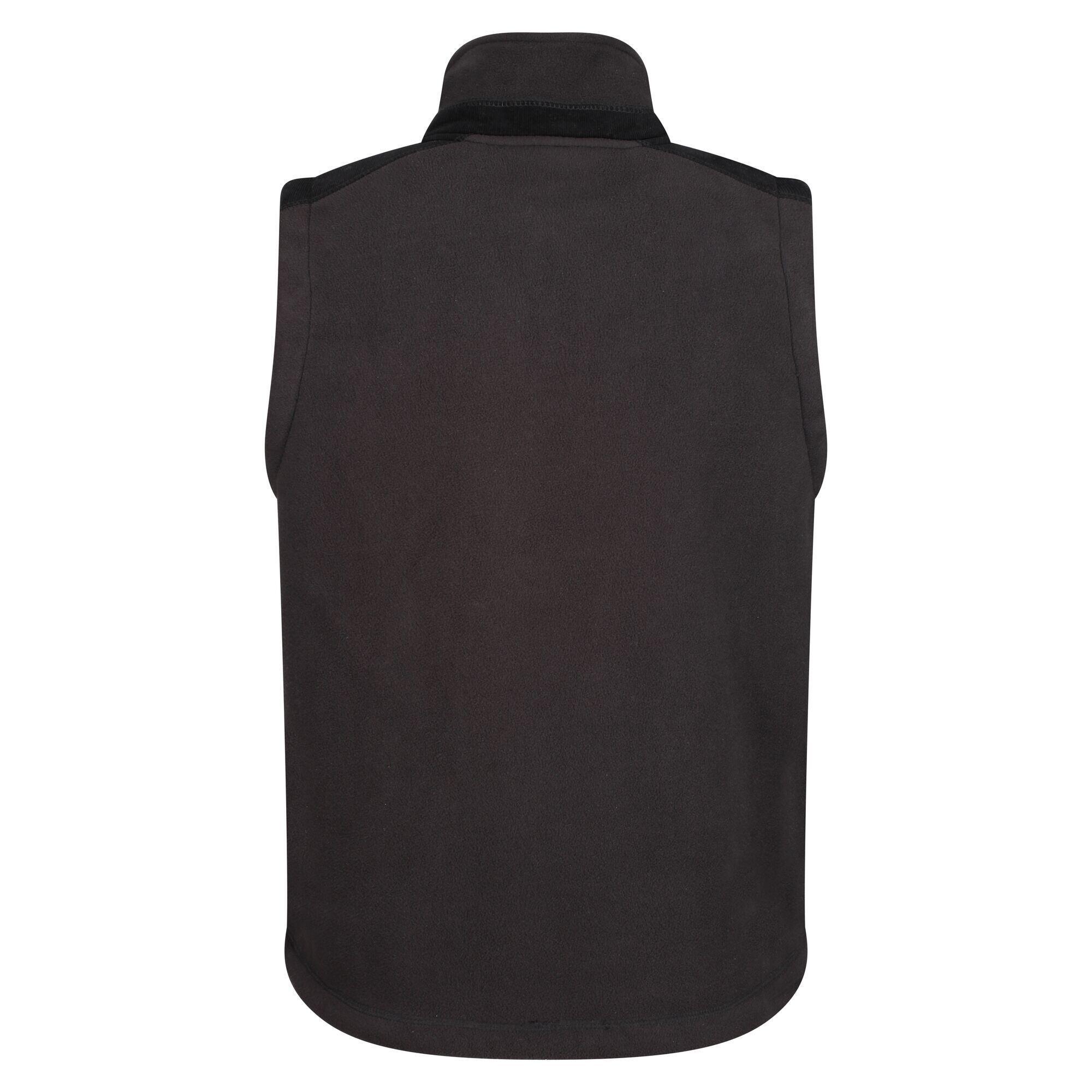 Mens Faversham Fleece Body Warmer (Black) 2/5