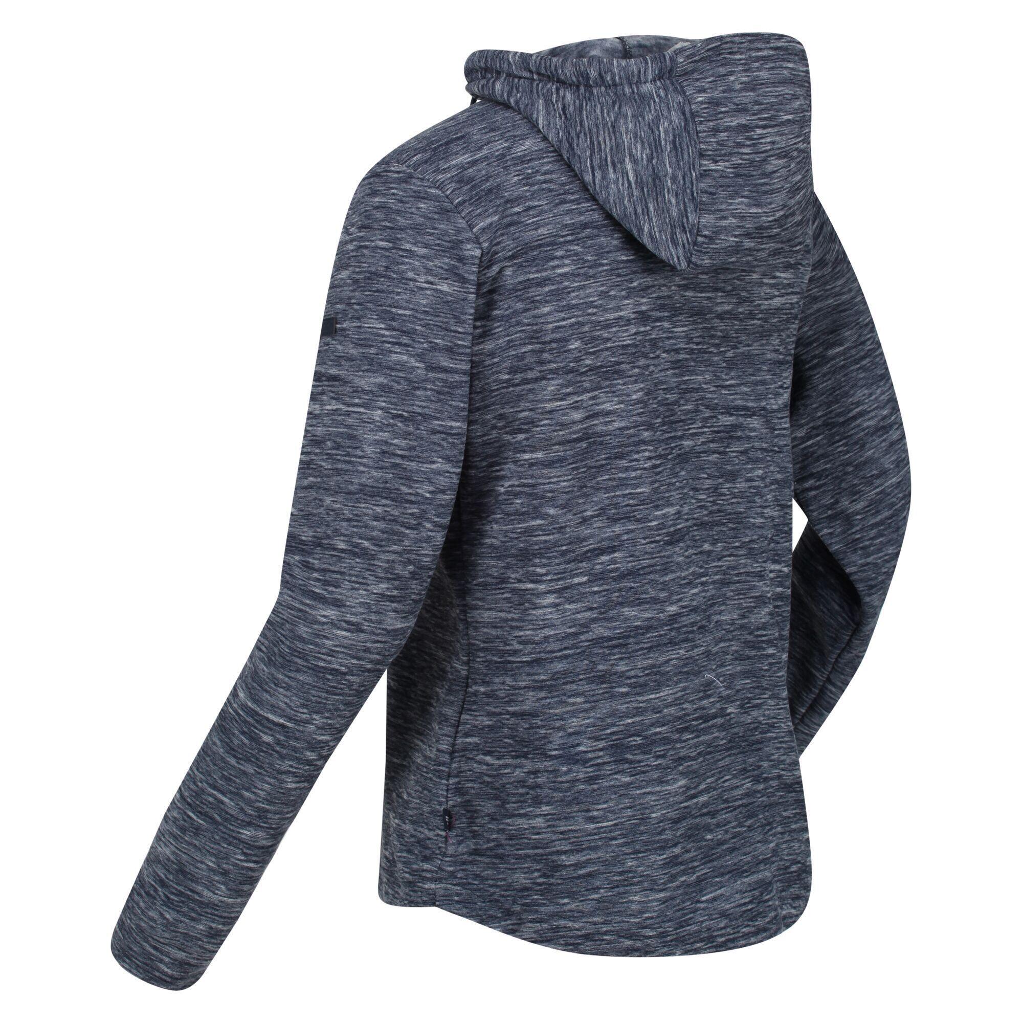 Womens/Ladies Chandra Marl Hoodie (Navy) 3/5