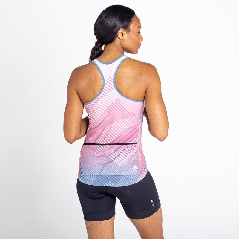 Dames AEP Prompt Empowered Print Lichtgewicht Vest Sport (Poederroze)