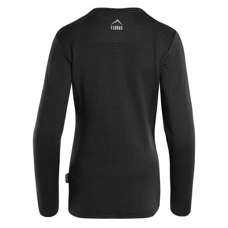 Dames Nadim Grid Polartech Sweatshirt (Zwart)
