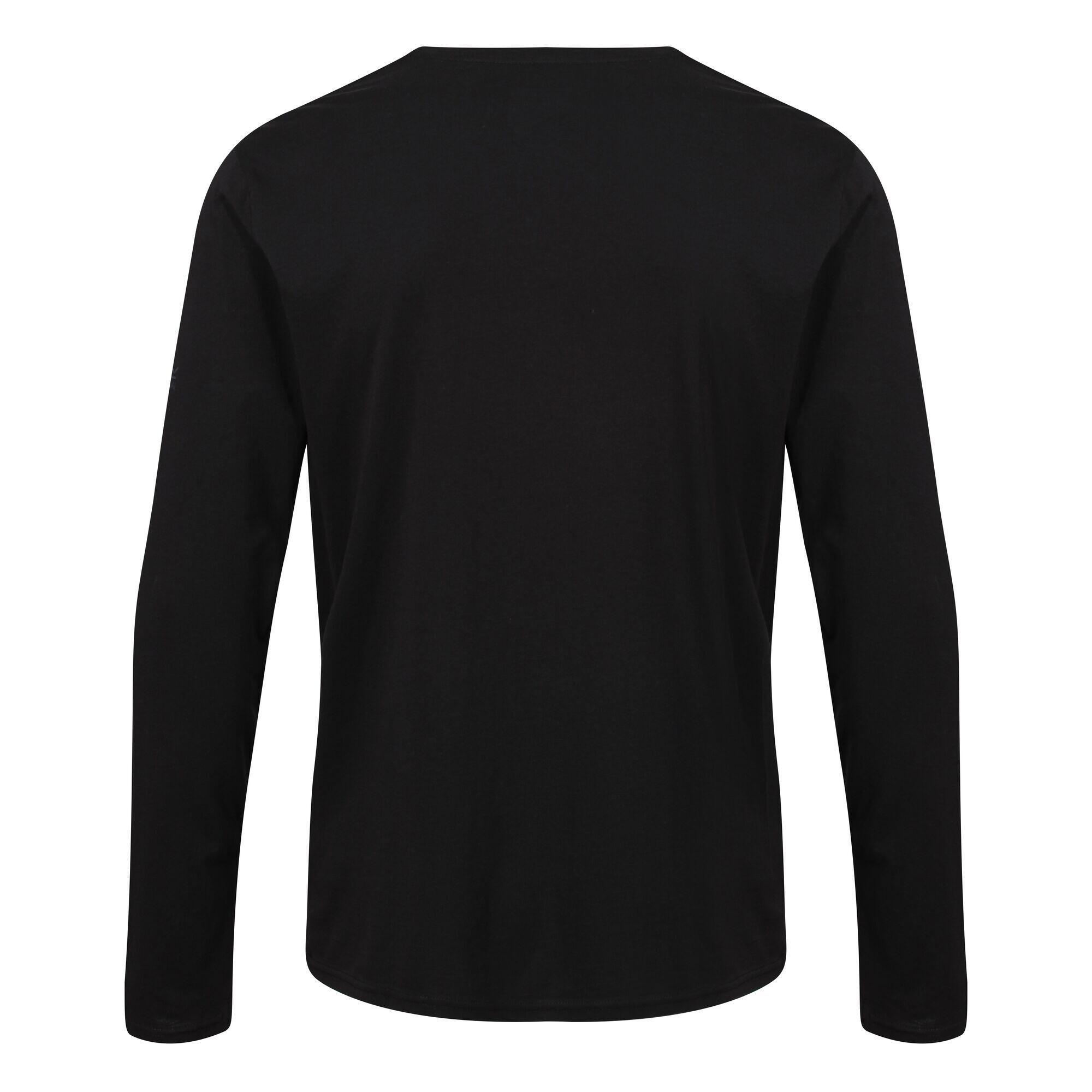 Mens Essentials LongSleeved TShirt (Pack of 3) (Grey/Blue/Black) 4/5