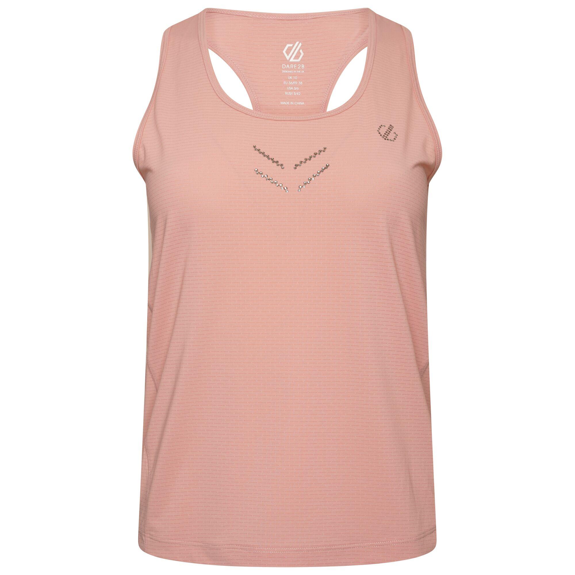 Women's CRYSTALLIZE tank top (Pale pink)