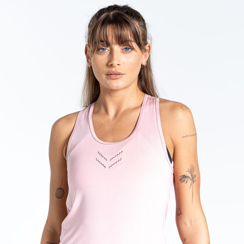 Mulheres/Ladies Crystallize Active Vest Rosa Pó