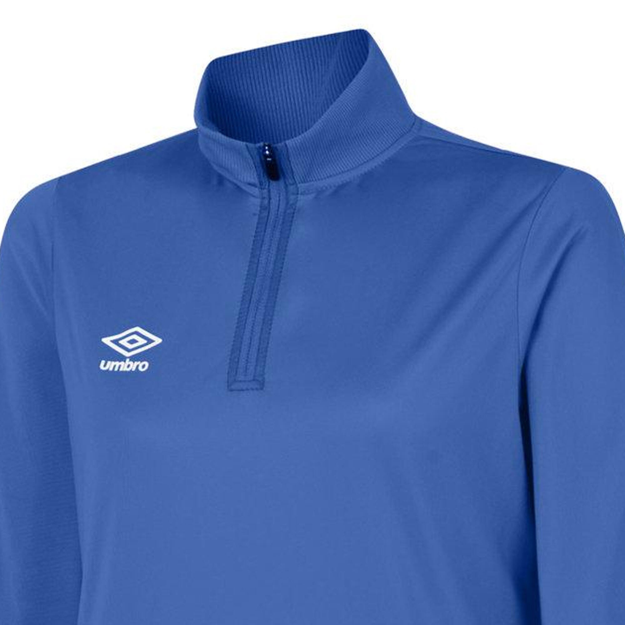 Womens/Ladies Club Essential Half Zip Sweatshirt (Royal Blue) 3/3