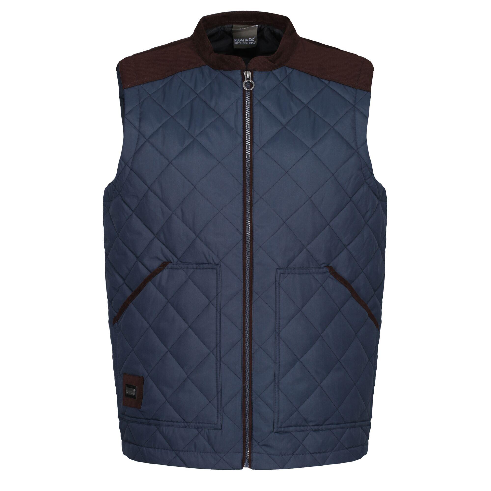 REGATTA Mens Moreton Quilted Body Warmer (Navy)