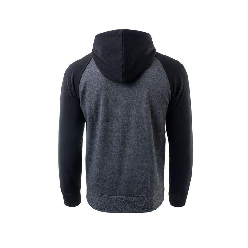 Sudadera con Cremallera Selan para Hombre Gris Oscuro, Limusina Mezcla