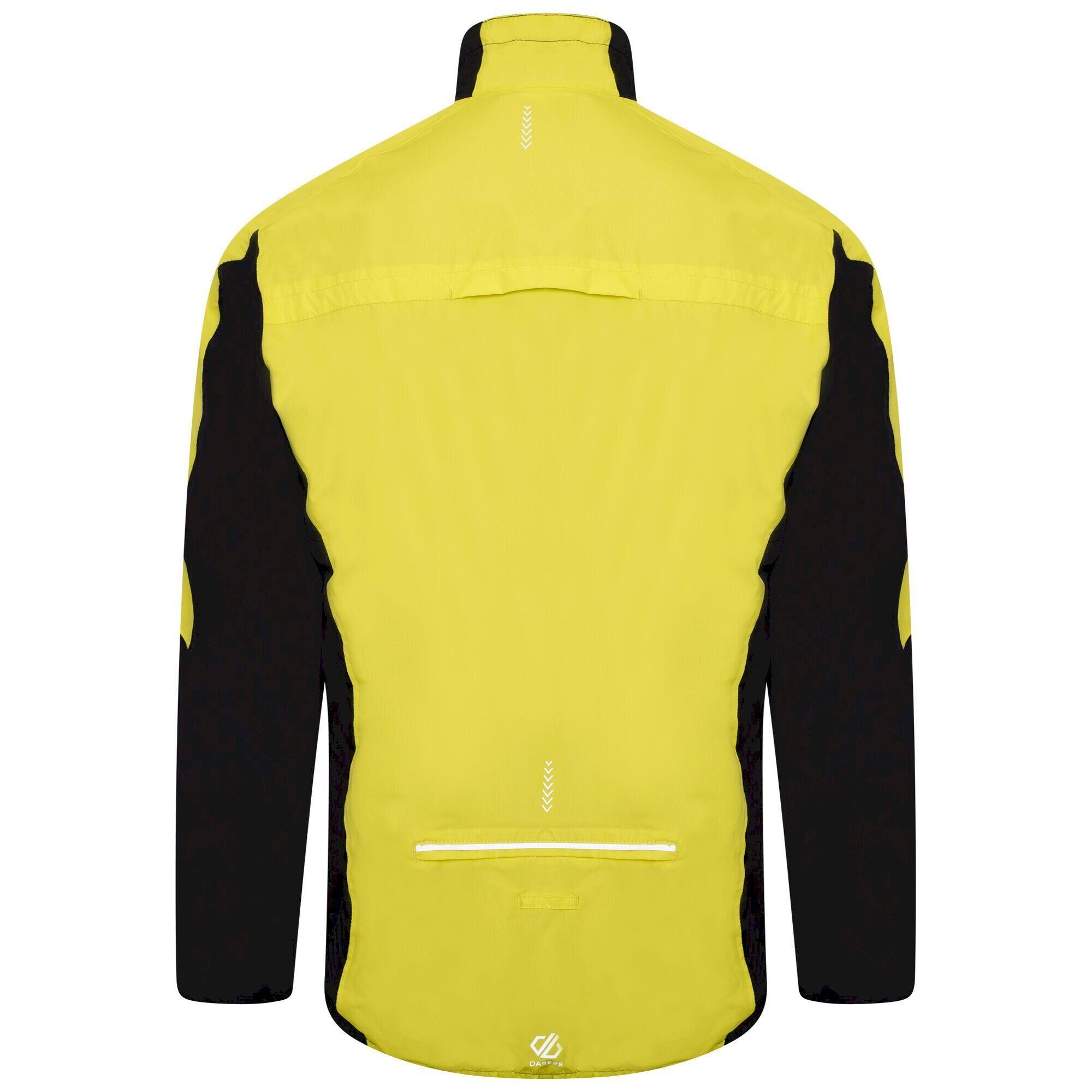 Mens Mediant II Cycling Jacket (Neon Spring/Black) 2/5