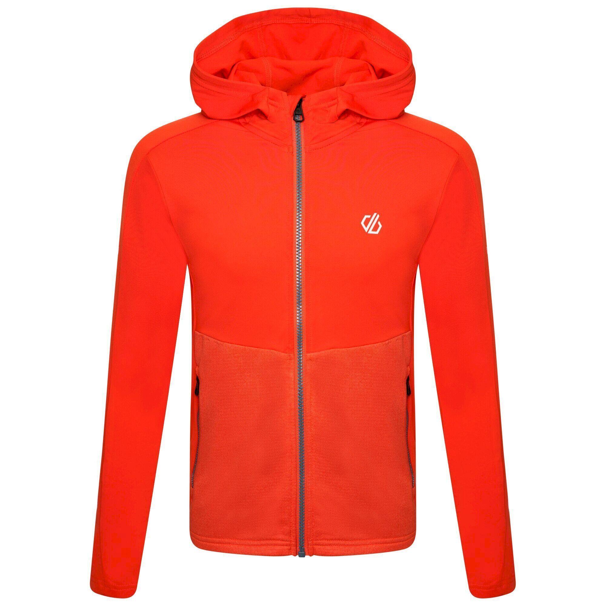 Childrens/Kids Hastily Core Stretch Recycled Midlayer (Bright Salmon) 1/4