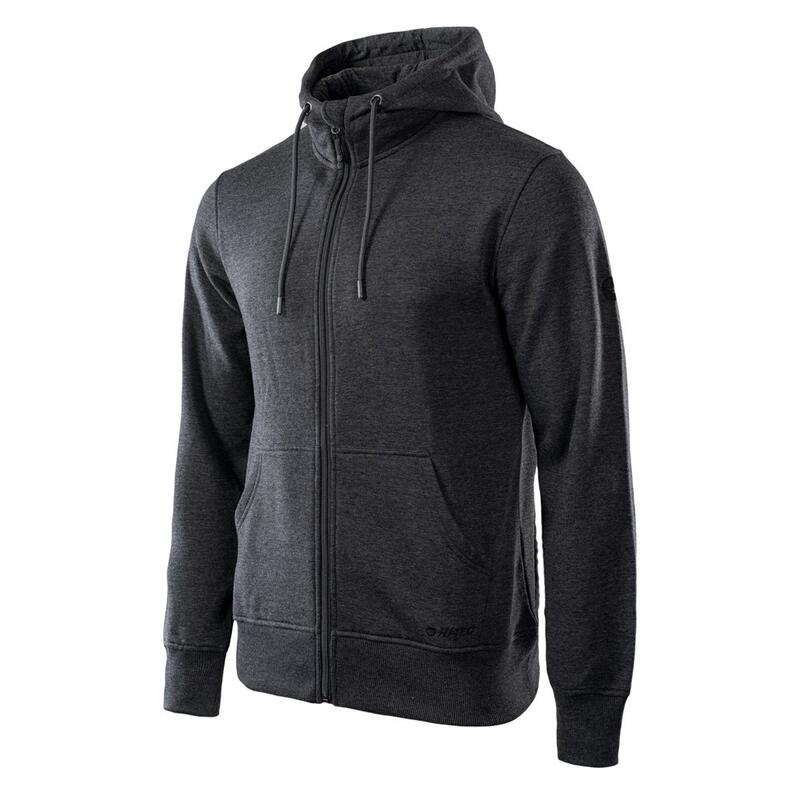 Sudadera con Cremallera Silian para Hombre Gris Oscuro Mezclado