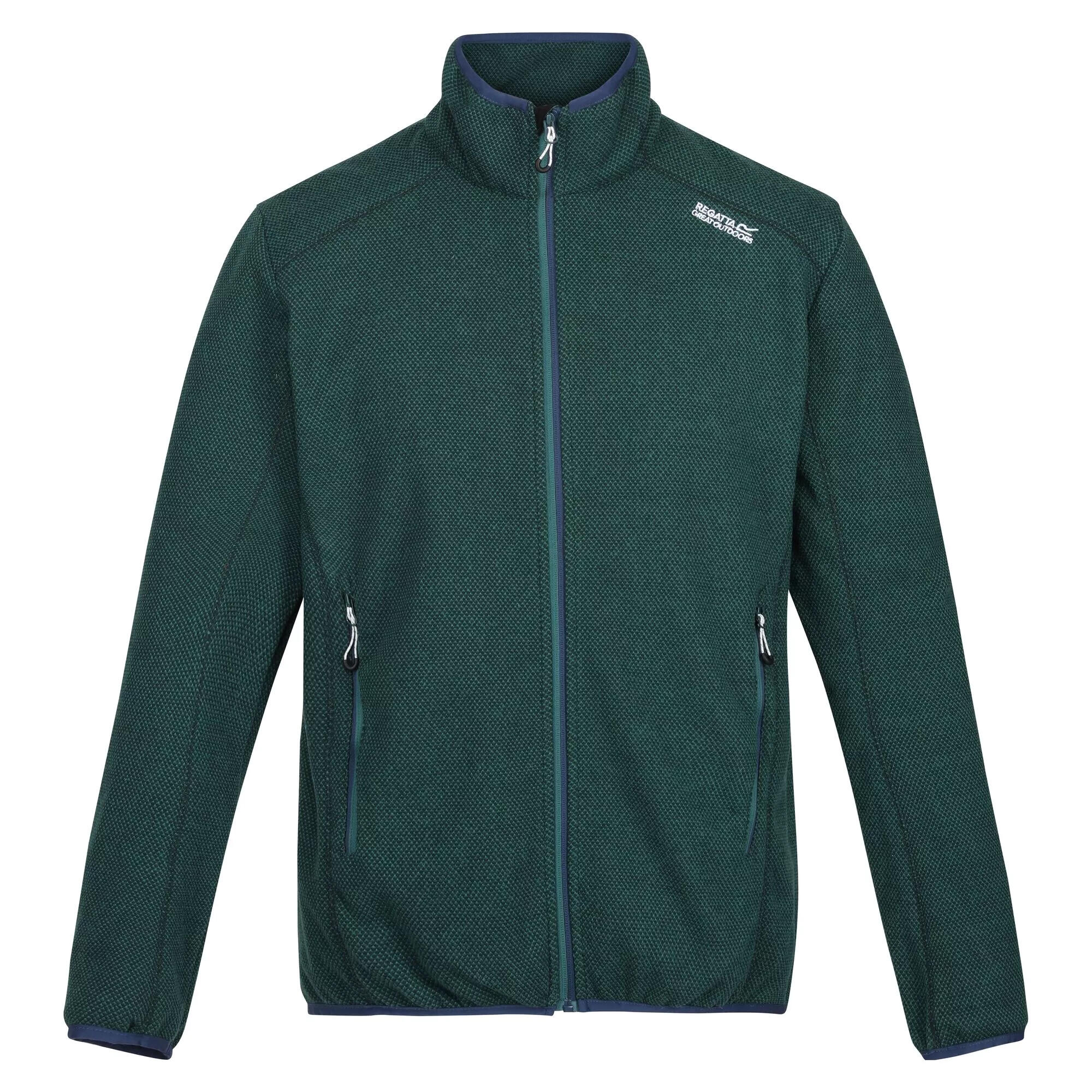 Uomo Pile con zip TORRENS (verde acqua)