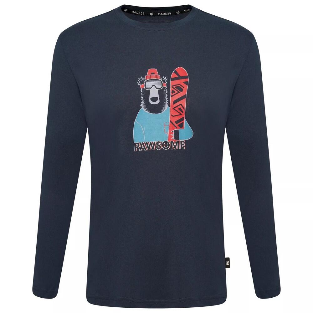 DARE 2B Boys Beyond Bear LongSleeved TShirt (Moonlight Denim)