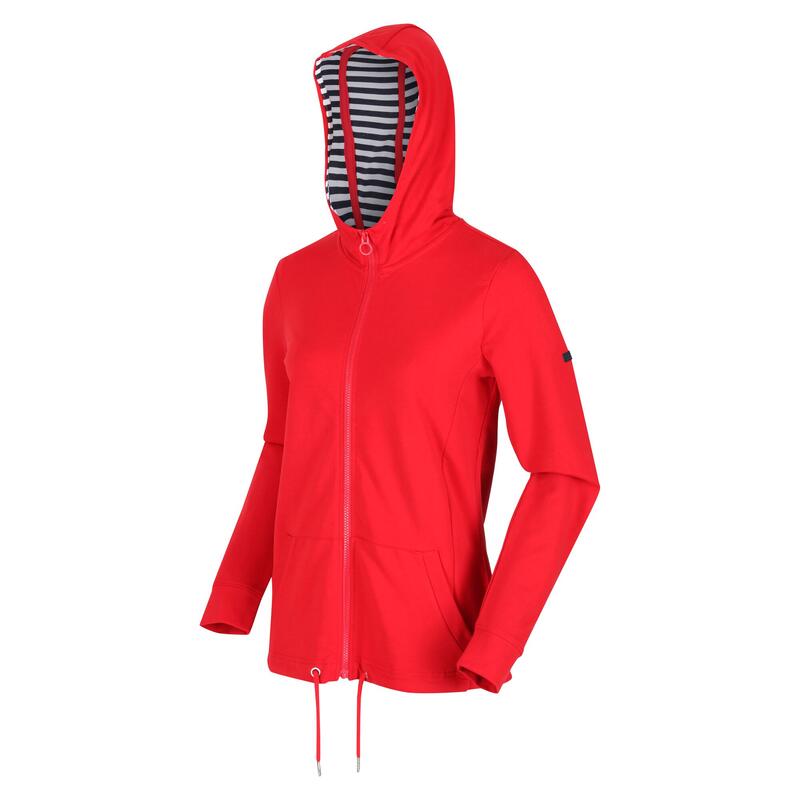 Dames Bayarma Full Zip Hoodie (Echt rood)