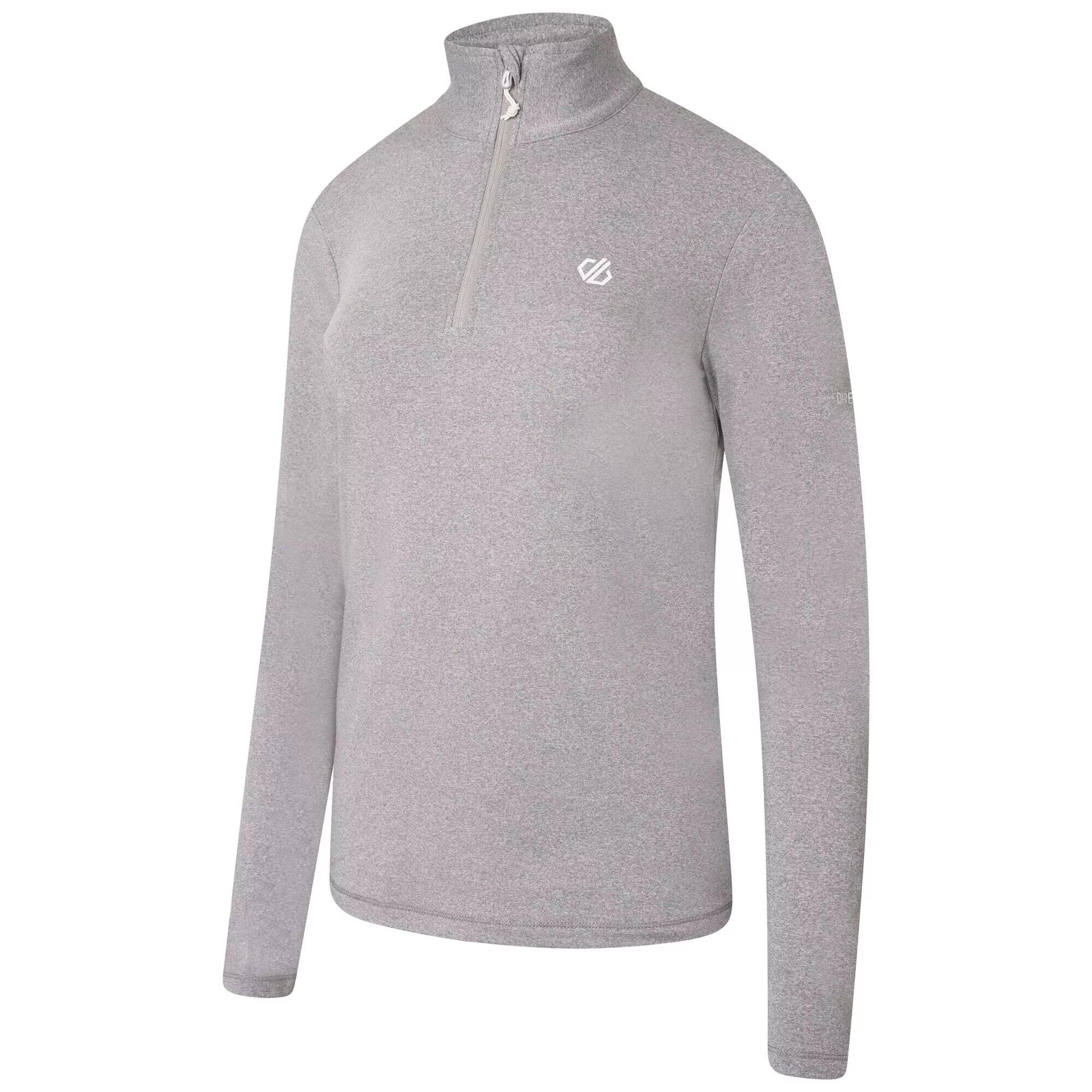 Camiseta Interior Deportiva de Jaspeada para Mujer Gris Ceniza Jaspeada 3/4