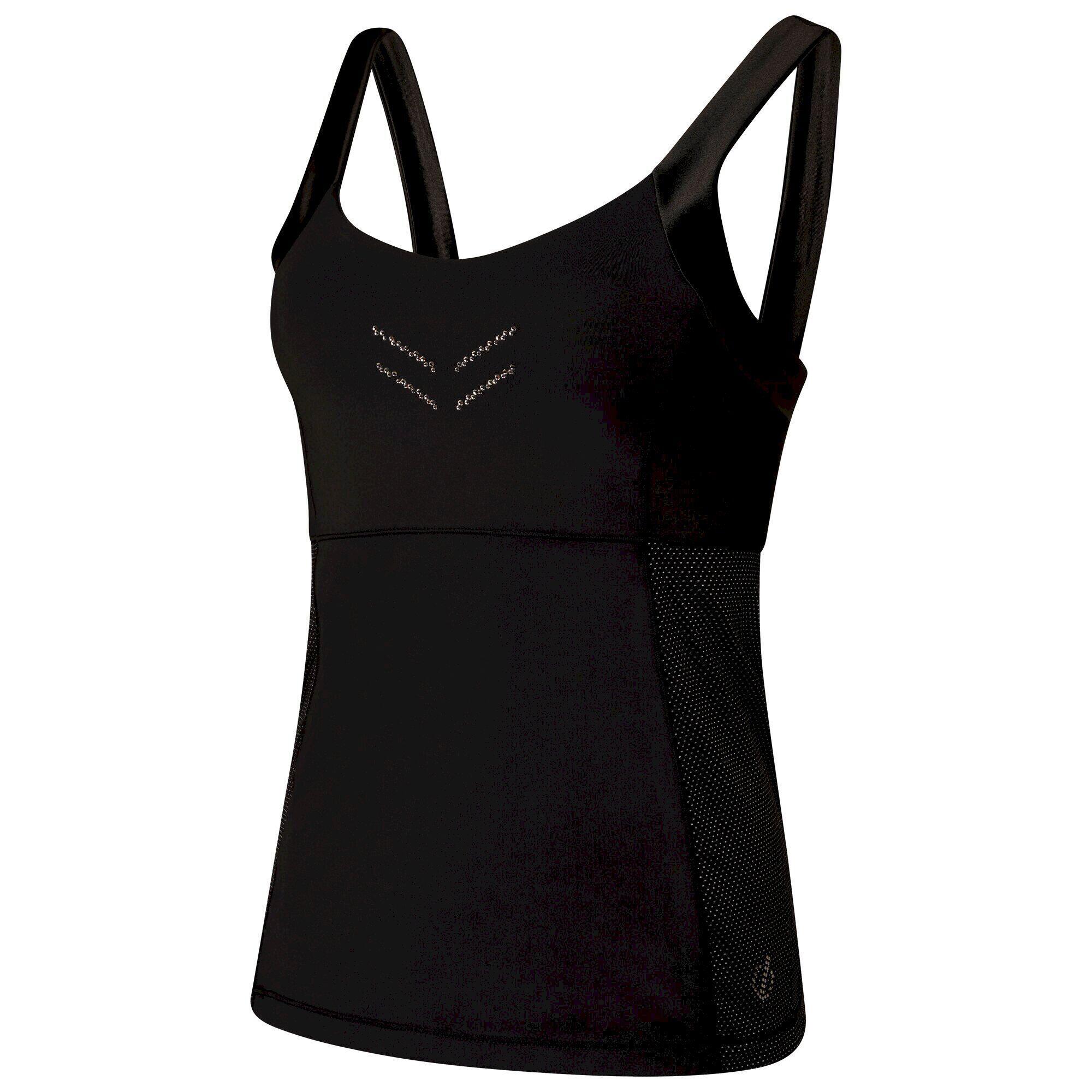 Womens/Ladies Crystallize Recycled Fitted Vest (Black) 3/5