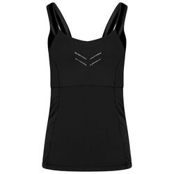 Dames Crystallize Recycled Fitted Vest (Zwart)
